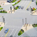 Semáforo pedestre, moderno dinâmico tudo em um suplemento luz de tráfego LED