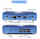 Mini computador Intel Core i3-7020U, SSD+HDD